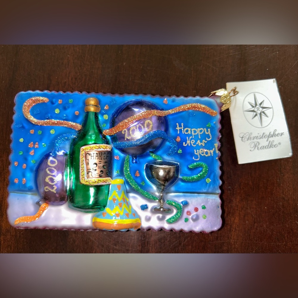 NWT CHRISTOPHER RADKO 2000 Time Of Your Life Postcard Ornament New